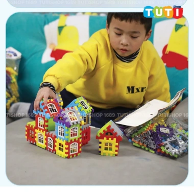 Đồ chơi xếp hình 3D sáng tạo - Khối xây dựng lắp ghép kiến trúc, giá 52.000đ giảm mạnh