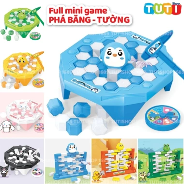 Đồ chơi xếp hình Chim Cánh Cụt Phá Băng - Đập tường, tháo lắp tương tác, giải trí 24.500 VND