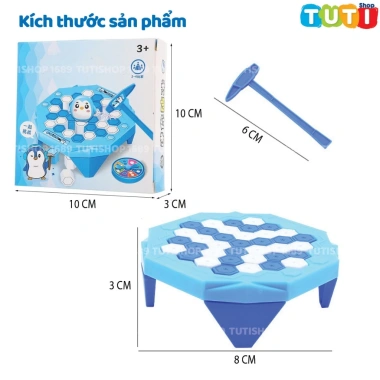 Đồ chơi xếp hình Chim Cánh Cụt Phá Băng - Đập tường, tháo lắp tương tác, giải trí 24.500 VND