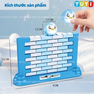 Đồ chơi xếp hình Chim Cánh Cụt Phá Băng - Đập tường, tháo lắp tương tác, giải trí 24.500 VND