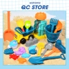 Đồ chơi xúc cát du lịch biển - Xây lâu đài cát, xô nước, bình tưới cho bé trai, gái QC Store