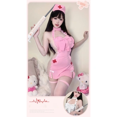 Đồ cosplay y tá sexy BIKI HOUSE N356 - Váy ngắn ren, ôm body, giá chỉ 125.000đ