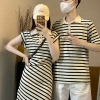 Đồ đôi mùa hè HAPPYLOVE G185 áo thun nam ngắn tay, váy nữ kẻ sọc - Giá ưu đãi 360.000₫ 5