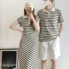 Đồ đôi mùa hè HAPPYLOVE G185 áo thun nam ngắn tay, váy nữ kẻ sọc - Giá ưu đãi 360.000₫ 6
