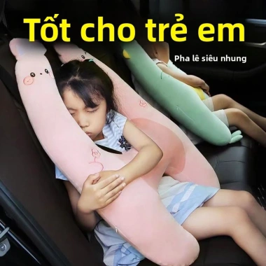 Đồ Dùng Ngủ Ghế Sau Ô Tô Trẻ Em - Gối Mùa Hè, Tựa Đầu, Hỗ Trợ Thắt Lưng, 188k