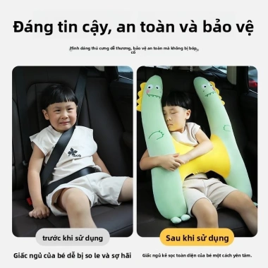 Đồ Dùng Ngủ Ghế Sau Ô Tô Trẻ Em - Gối Mùa Hè, Tựa Đầu, Hỗ Trợ Thắt Lưng, 188k