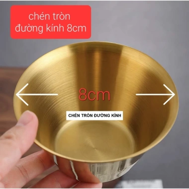 Đồ Dùng Spa Inox Mạ Vàng Sang Trọng - Khay Hạt Đậu, Hũ Inox Giá Ưu Đãi 27,200₫