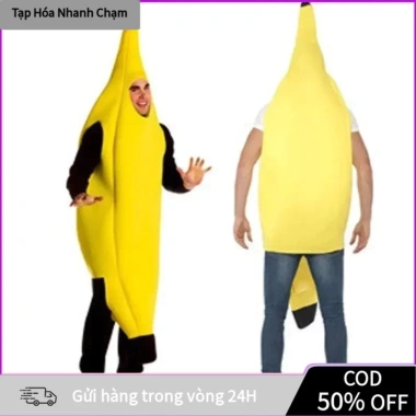 Đồ Halloween cosplay quả chuối sáng tạo, thiết kế độc đáo, COD, giảm còn 79.000đ