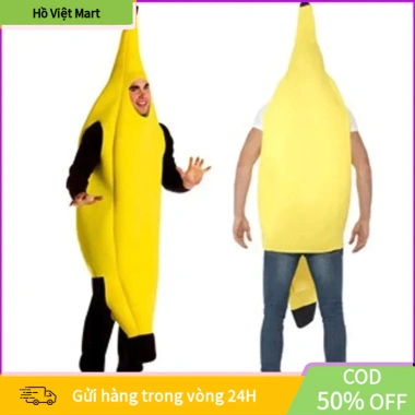 Đồ Halloween Hóa Trang Cosplay Quả Chuối Sáng Tạo – Giá Giảm 67.000₫ (Giá Gốc 84.420₫) cho Sự Kiện Đặc Biệt