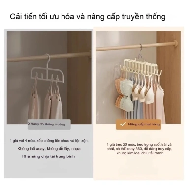 Đồ lót áo lưu trữ hiện vật: Móc treo đa chức năng di động, giá ưu đãi 63.500đ 2