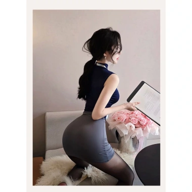 Đồ Lót Cosplay Thư Ký Đồng Phục Hộp Đêm Top Váy Slim-Fit Mềm Mại Giá Ưu Đãi 140.400₫ 8