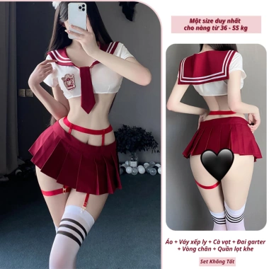 Đồ lót gợi cảm cosplay nữ sinh viên - váy ngắn xếp ly quyến rũ LaLaHoney 159.500 VND 9