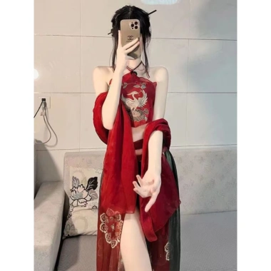 Đồ lót trang Trung Hoa Set yếm voan Phượng Hoàng CP04 CICI BONITA HCM 139.000₫ 4