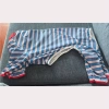 Đồ mặc nhà kẻ sọc 4 chân cho chó trung đại - Chống rụng lông, chống liếm, nhẹ thoáng, chỉ 369k 5