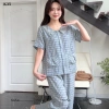 Đồ mặc nhà nữ pijama SUNA K35 dài, áo cổ viền bèo, vải mềm mịn - 242.190₫ 2