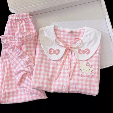 Đồ ngủ bé gái Sweet Kitty mùa xuân thu dài tay ấm áp - Ưu đãi đặc biệt 141k 3