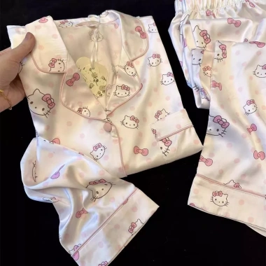 Đồ ngủ bé gái Sweet Kitty mùa xuân thu dài tay ấm áp - Ưu đãi đặc biệt 141k 7