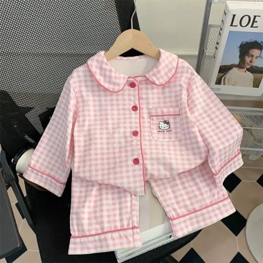 Đồ ngủ bé gái Sweet Kitty mùa xuân thu dài tay ấm áp - Ưu đãi đặc biệt 141k 8