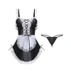 Đồ ngủ cosplay hầu gái DN21 - Đầm ngủ sexy 2 dây tạp dề đen trắng, giá 25.000₫ 10