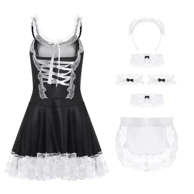 Đồ ngủ cosplay hầu gái sexy, váy ngủ gợi cảm, hóa trang quyến rũ - Giá 75.000 VND 6