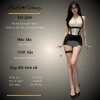 Đồ ngủ cosplay Thư Ký Cổ V Sâu, quần mở đáy và dây đeo, giảm 22% - LaLaHoney 2