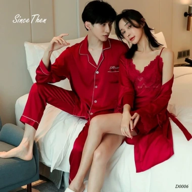 Đồ ngủ đôi nam nữ lụa cát cao cấp - quà tân hôn sang trọng, ưu đãi 365k - Since Then 5