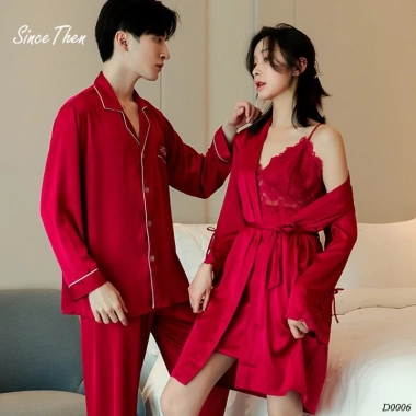 Đồ ngủ đôi nam nữ lụa cát cao cấp - quà tân hôn sang trọng, ưu đãi 365k - Since Then 6