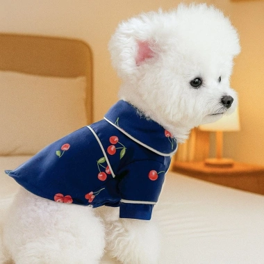 Đồ ngủ kiểu Pháp cho mèo chó nhỏ 2 chân, cotton mỏng nhẹ, nút bấm giảm lông 5 Đồ ngủ kiểu Pháp cho mèo chó nhỏ 2 chân, cotton mỏng nhẹ, nút bấm giảm lông 5
