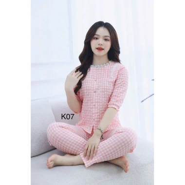 Đồ ngủ mặc nhà tay dài quần dài chất lụa, dễ thương xinh xắn, giá chỉ 175k