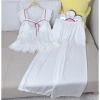 Đồ Ngủ Nữ Bigsize 65‑90kg – Set Lụa Latin Cao Cấp, Áo 2 Dây 2 Lớp Bèo, Quần Dài Có Túi – Giá 179.000₫ 6