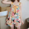 Đồ ngủ nữ bộ áo 2 dây cute hot hit 2.021 – phối hoạ tiết trẻ trung, freeship, giá 139k 7