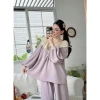 Đồ ngủ nữ bộ mặc nhà dài tay thu đông, tông màu trơn phối ren sang trọng – MIMI CLOTHES, giá chỉ 347.130 VND 5