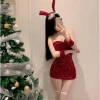 Đồ ngủ nữ cosplay thỏ DN108 váy đỏ lấp lánh sequin quyến rũ giảm giá Giáng sinh 4