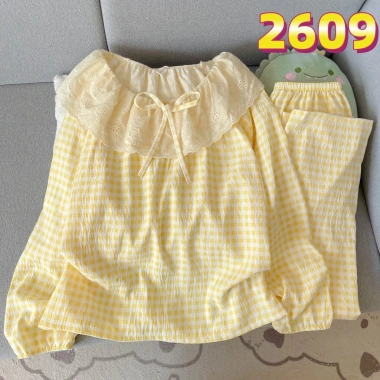 Đồ ngủ nữ dễ thương bộ pijama học sinh thiếu nữ áo quần tay dài 149.900₫