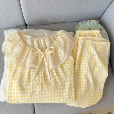 Đồ ngủ nữ dễ thương bộ pijama học sinh thiếu nữ áo quần tay dài 149.900₫