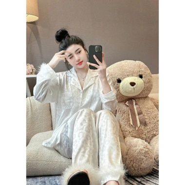 Đồ Ngủ Nữ Dưới 1.6m TAMY Freesize - Đồ Bộ Lông Vũ Tròn Chất Gấm, Giá 248.700₫