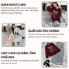 Đồ ngủ nữ FIJITO bộ mặc nhà dài tay thu đông áo thun họa tiết và quần suông ren siêu xinh 2