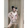 Đồ Ngủ Nữ JULY Pijama Chấm Bi Họa Tiết Cô Gái Tay Cánh Dơi Freesize Chất Latin 204.000đ 4