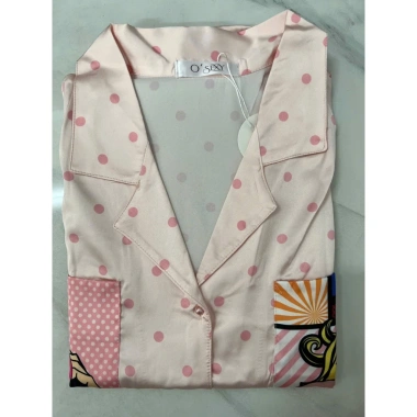 Đồ Ngủ Nữ JULY Pijama Chấm Bi Họa Tiết Cô Gái Tay Cánh Dơi Freesize Chất Latin 204.000đ