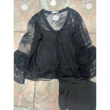 Đồ Ngủ Nữ JULY Set 3 Món Áo Ren Cúc Ngọc và Quần Dài Lụa Latin Freesize - Giá 236k giảm tới 70k 9 Đồ Ngủ Nữ JULY Set 3 Món Áo Ren Cúc Ngọc và Quần Dài Lụa Latin Freesize - Giá 236k giảm tới 70k 9
