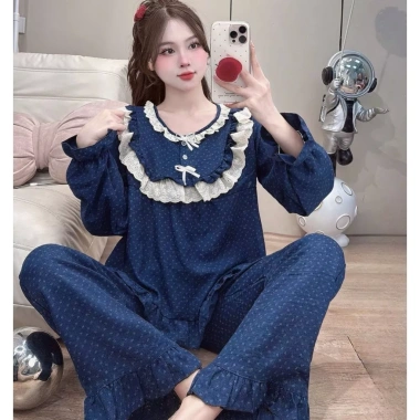 Đồ ngủ nữ JUSOKA – Pijama đũi vân mây viền ren, siêu mềm mịn, cao cấp, thoải mái 195k 7 Đồ ngủ nữ JUSOKA – Pijama đũi vân mây viền ren, siêu mềm mịn, cao cấp, thoải mái 195k 7