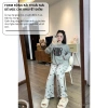 Đồ ngủ nữ Lily áo dài tay in hình gấu cute, mix quần suông cao cấp, giá chỉ 134k 3