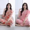 Đồ ngủ nữ mặc nhà tay lỡ quần dài lụa xinh xắn, giảm giá 229k