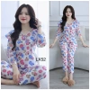 Đồ ngủ nữ mặc nhà tay lỡ quần dài lụa xinh xắn, giảm giá 229k 3