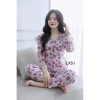 Đồ ngủ nữ mặc nhà tay lỡ quần dài lụa xinh xắn, giảm giá 229k 4