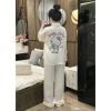Đồ Ngủ Nữ OSEXY Pijama Họa Tiết Mèo Kitty Túi Đính Nơ Chất Lụa Freesize 58kg Giá 219.000₫ 4