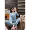 Đồ ngủ nữ TAMU Pijama dài tay lụa mịn mượt, béo tầng, freesize dưới 58kg – Giá ưu đãi 6