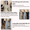 Đồ ngủ nữ thu đông dài tay, pijama thun nỉ mềm mịn, quần ống rộng, giá chỉ 124k 3