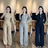 Đồ ngủ nữ thu đông dài tay, pijama thun nỉ mềm mịn, quần ống rộng, giá chỉ 124k 7