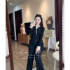 Đồ ngủ nữ thu đông dài tay, pijama thun nỉ mềm mịn, quần ống rộng, giá chỉ 124k 10